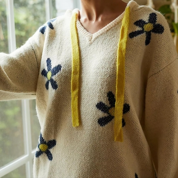 Saturday/Sunday Floral Sweater Tunic Dress size M NWT - Picture 2 of 8